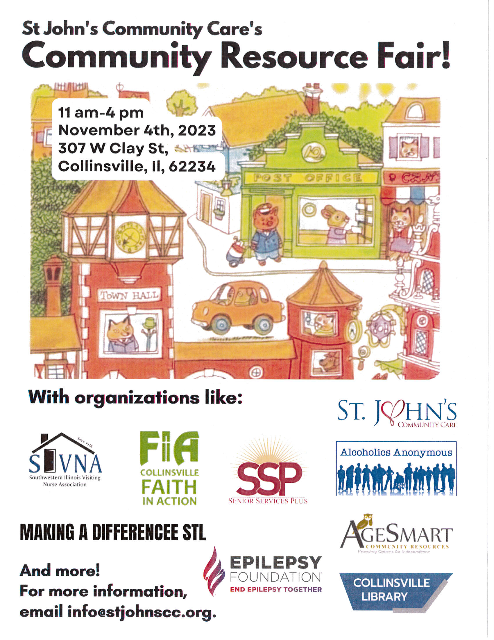 St. Johns Community Resourse Fair Flyer
